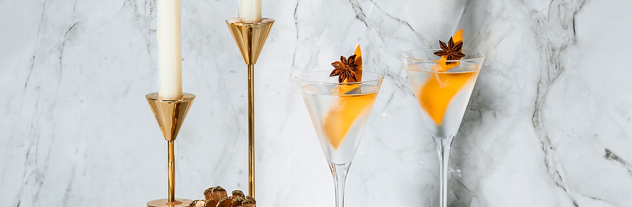 Spiced Orange Martini Cocktail