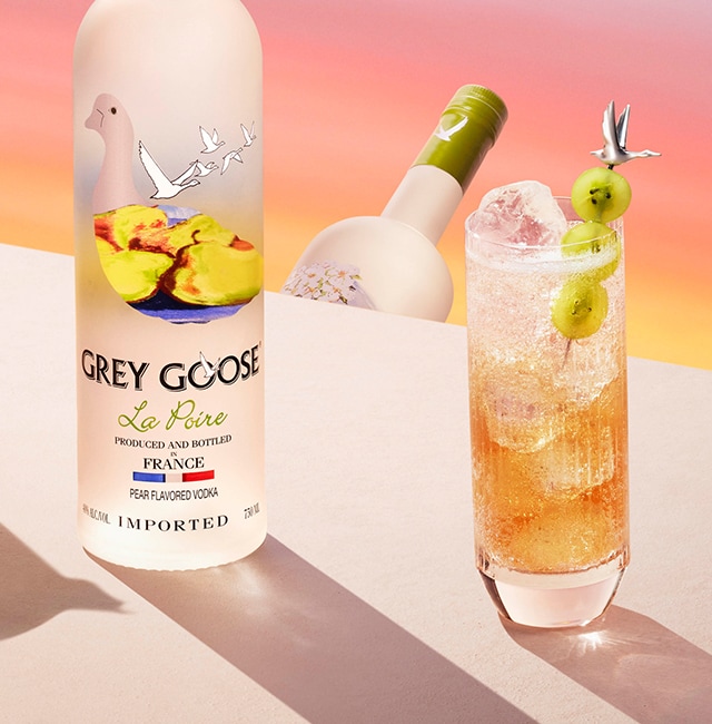 French Water Summer Pear Vodka Cocktail Recipe GREY GOOSE
