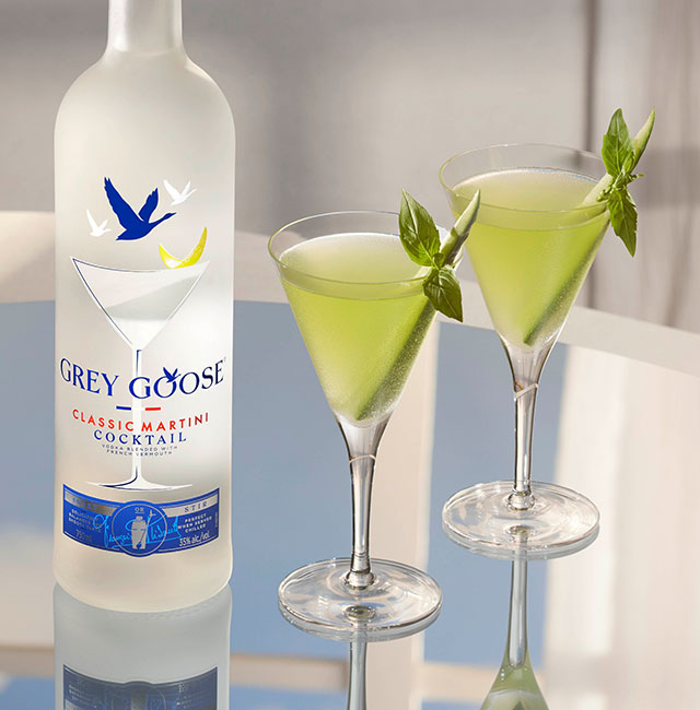 Dans le Jardin Cucumber Basil Martini Cocktail Recipe GREY GOOSE