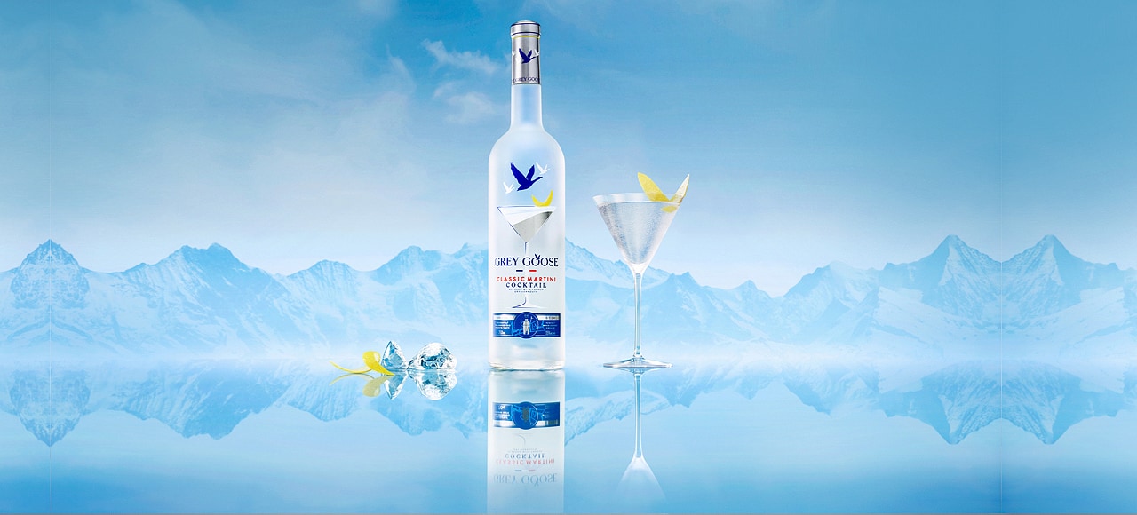 GREY GOOSE<sup>®</sup> Classic Martini Cocktail<br>in a Bottle