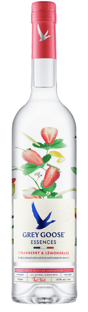 GREY GOOSE® Essences Strawberry & Lemongrass bottle