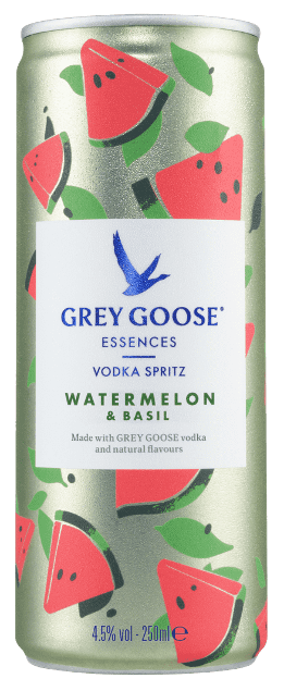 GREY GOOSE® Essences Canned Cocktails Watermelon & Basil Spritz bottle