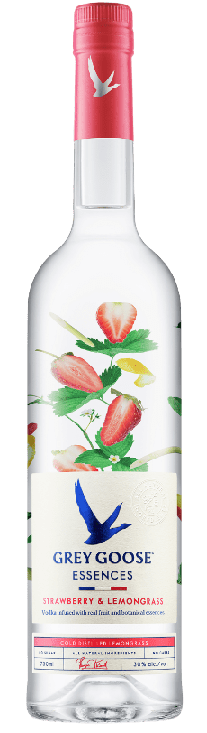 GREY GOOSE® Essences Strawberry & Lemongrass bottle